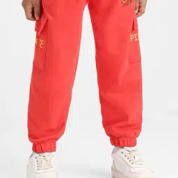 nauti nati Boys Typographic Print Straight Fit Cargo Pants image 1