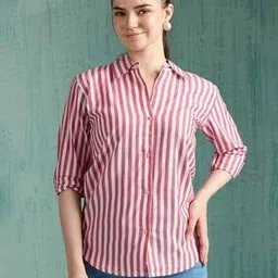 house of mira Women Relaxed Fit Collar Shirt-picture-40