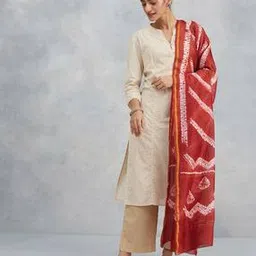 fabindia Women Tie & Dye Dupatta with Tassels -picture-24