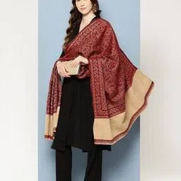 leia Women Paisley Print Shawl with Contrast Border-picture-24