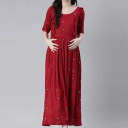 swishchick Women Embroidery Fit and Flare Dress-picture-36