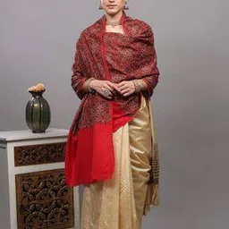 Women Paisley Woven Stole-image-17