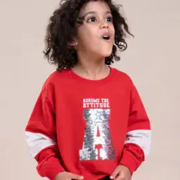 Boys Regular Fit Round-Neck Sweatshirt -image-13