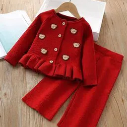 hopscotch Girls Embroidered Sweater & Pants Set-picture-32