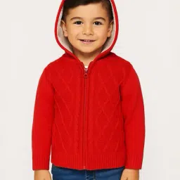 nauti nati Boys Zip-Front Hooded Sweater image 1