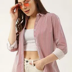 hancock Women Striped Slim Fit Shirt-picture-14