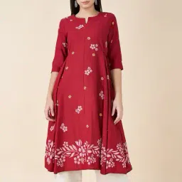 rangmanch by pantaloons Women Floral Print Flared Kurta  image 1