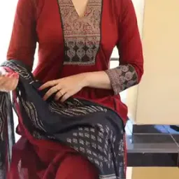 anni designer Women Floral Print Straight Kurta Suit Set-picture-47