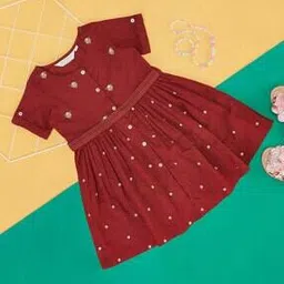 akkriti by pantaloons Women Embroidered Fit & Flare Dress-picture-27