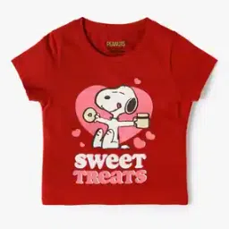 yousta Girls Graphic Print Regular Fit Round-Neck T-Shirt-picture-17