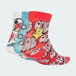 Boys Pack of 3 LK F Graphic Print Ankle-Length Socks-image-70