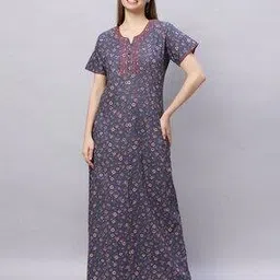 quira Women Self-design Nightgown-picture-11
