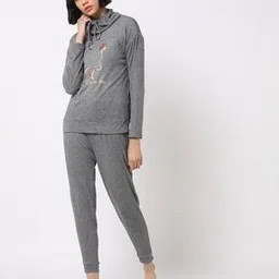 fig Typographic Print Sweatshirt with Joggers-picture-21