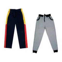indiweaves Boys Pack of 2 Track Pants with Elasticated Waist-picture-26
