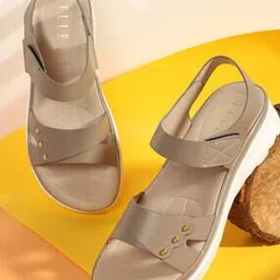 elle Women Sling-Back Sandals with Velcro Fastening-picture-21