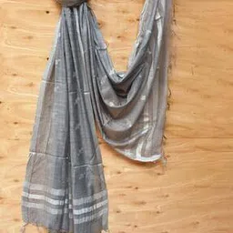 molcha by babita singh Handloom Dupatta with Tasselled Hems-picture-29