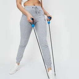 max Women Heathered Straight Joggers with Drawstring Waist-picture-32