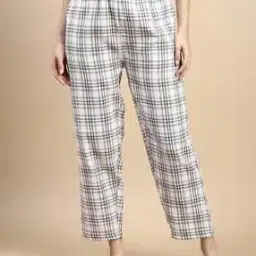 kryptic Women Checked Pyjamas with Elasticated Waist-picture-16