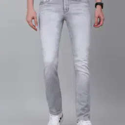 cantabil Mid-Wash Mid-Rise Straight Jeans-picture-19