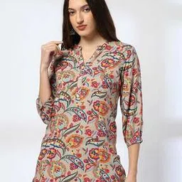 fusion Women Printed A-Line Kurti-picture-28