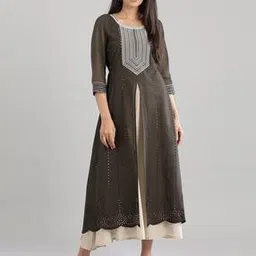 aurelia Embroidered Layered A-line Dress-picture-44