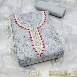 svaraa Women Embroidered 3-Piece Unstitched Dress Material-picture-19