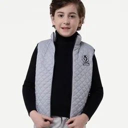one friday Boys Quilted Regular Fit Jacket with Zip-Closure image 1