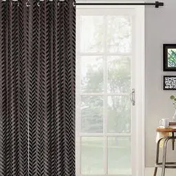 soknack Chevron Embossed Blackout Door Curtain-picture-40