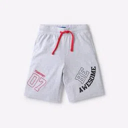 kb team spirit Typographic Print Shorts with Drawstring Waist-picture-32