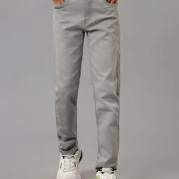 under fourteen only Boys Mid-Rise Jeans with 5-Pocket Styling-picture-11