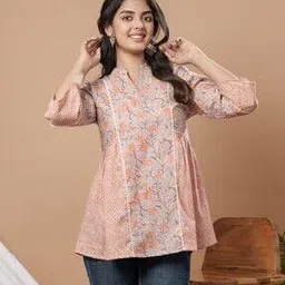 weavllite Women Floral Print A-Line Tunic-picture-42