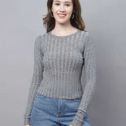 nobarr Striped Round-Neck Pullover-picture-32