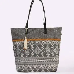 avaasa Women Geometric Print Tote Bag-picture-17