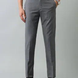 arrow Men Flat Front Relaxed Fit Trousers image 1