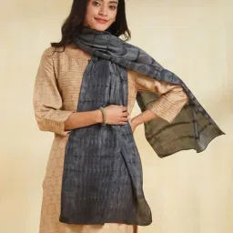 fabindia Women Silk Tie & Dye Stole image 1