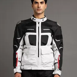 royal enfield Men Colourblock Biker Jacket-picture-24