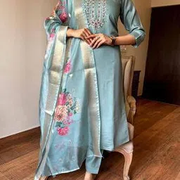 nyrika Women Embroidered Straight Kurta Set-picture-38