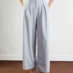 barcino Women Single-Pleat Relaxed Fit Pants image 1