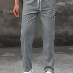 poshax Men Straight Track Pants with Insert Pockets image 1