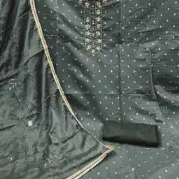 peachmode Women Embroidered 3-Piece Unstitched Dress Material-picture-29