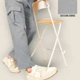 indiclub Men Patterned Straight Cargo Track Pants image 1