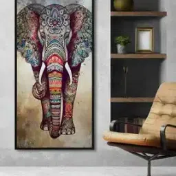 999store Elephant Canvas Wall Painting-picture-32