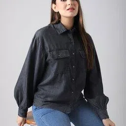 buda jeans co Denim Stylised Shirt-picture-13