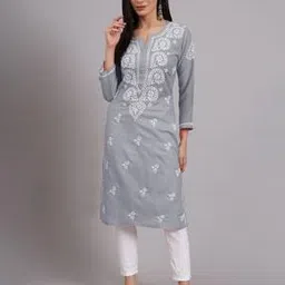 paramount chikan Women Embroidered Straight Kurta-picture-35