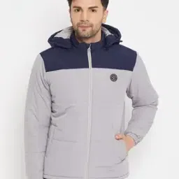 duke Men Colourblock Regular Fit Puffer Jacket-picture-11