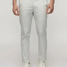 crocodile Men Slim Fit Flat-Front Trousers-picture-11