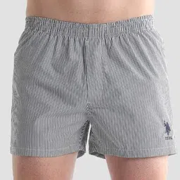 u.s. polo assn. Men Striped Knit Shorts with Elasticated Waistband image 1