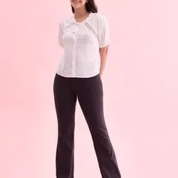 go colors Women High-Rise Flared Pants-picture-26