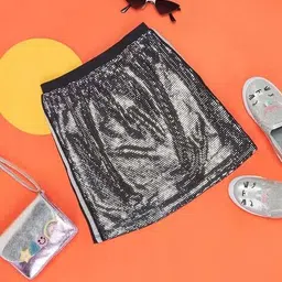 pantaloons junior Girls Straight Embellished Skirt image 1