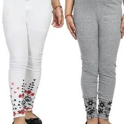 indiweaves Pack of 2 Floral Print Leggings-picture-14